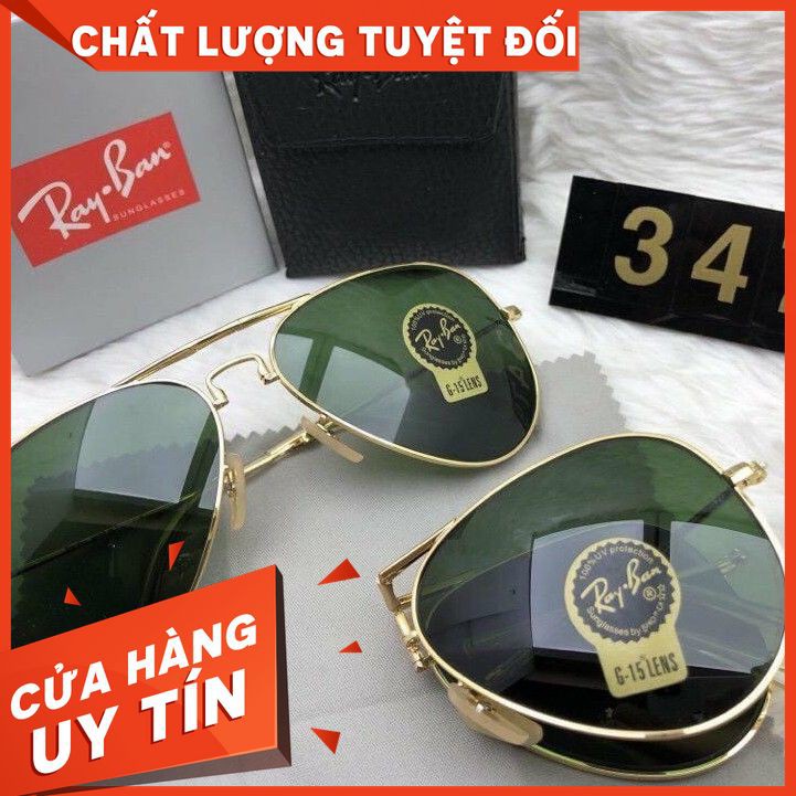 KÍNH MÁT NAM GẬP RAY BAN MẶT KÍNH CHỐNG VỠ CHỐNG VA ĐẬP RB 347