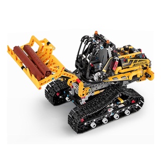 Xếp hình Technic - Mould King 13034 ( Lắp Ráp Xe Gắp Gỗ Bánh Xích Có Điều khiển 873 Mảnh )