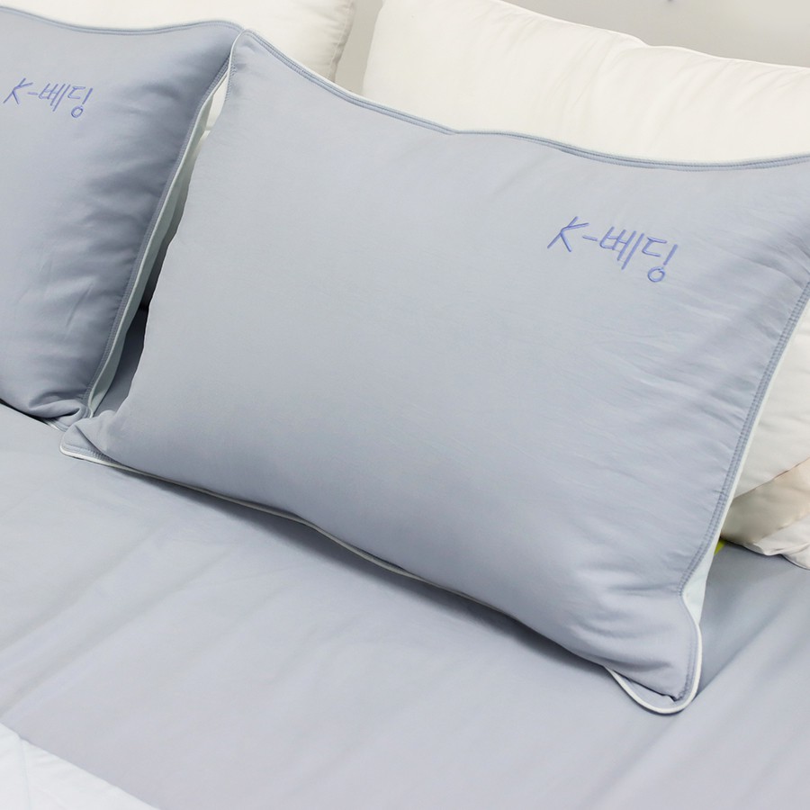 Bộ ga giường Hàn Quốc Silky K-Bedding By Everon Xám KSS107 (4 món)