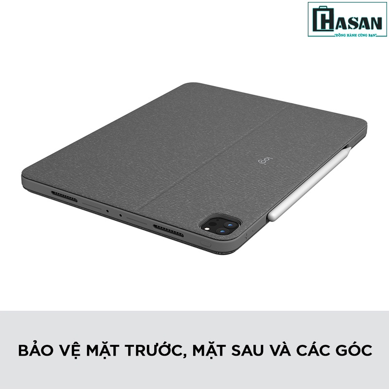 Bao da kèm phím Logitech Combo Touch cho iPad Pro 12.9 inch M1 (Gen 5th)