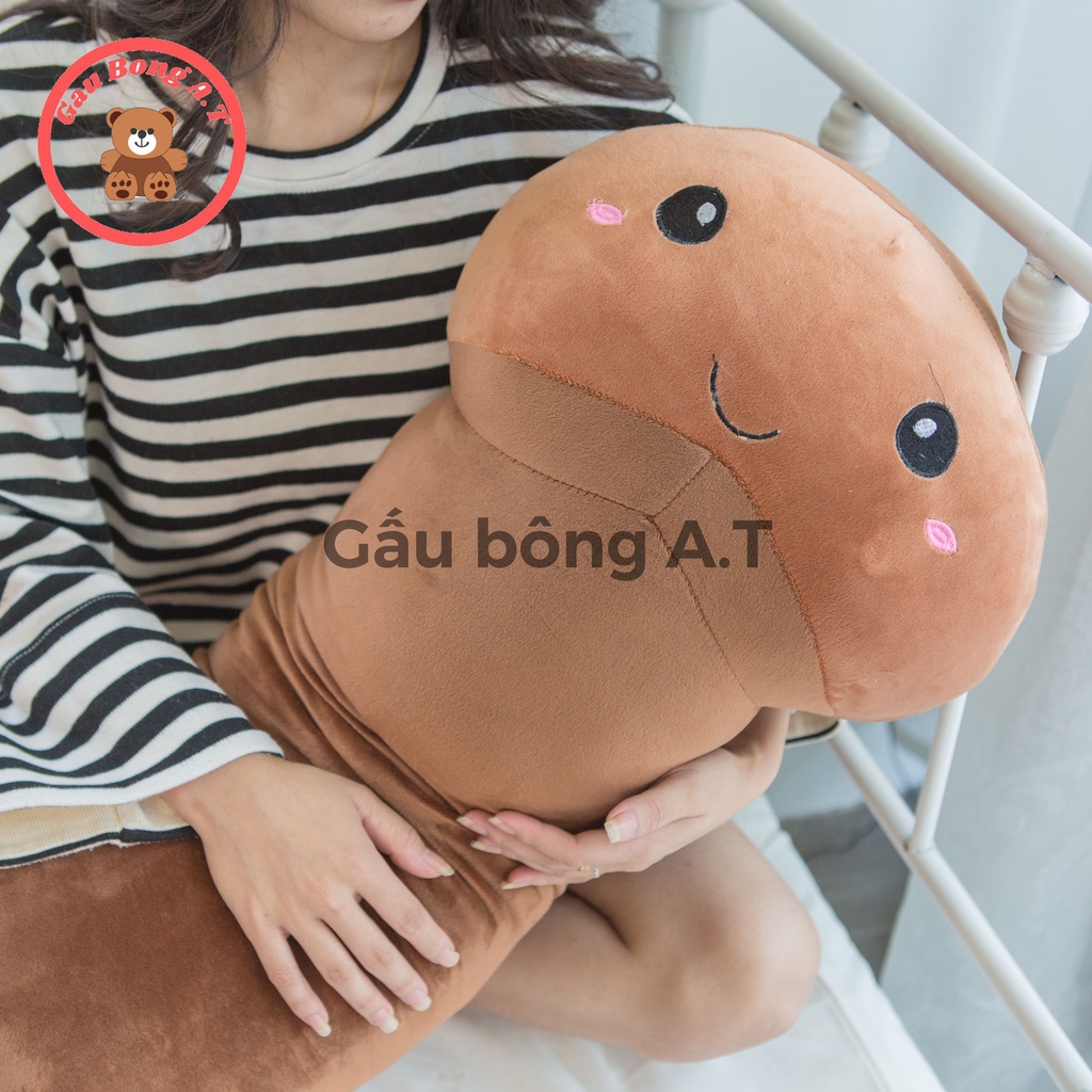 Gấu Bông Con KIU dài 1m2 Siêu To Khủng Lồ-Gối Ôm Con Kiu, thú nhồi bông con Ciu cute, kiu minoso cao cấp