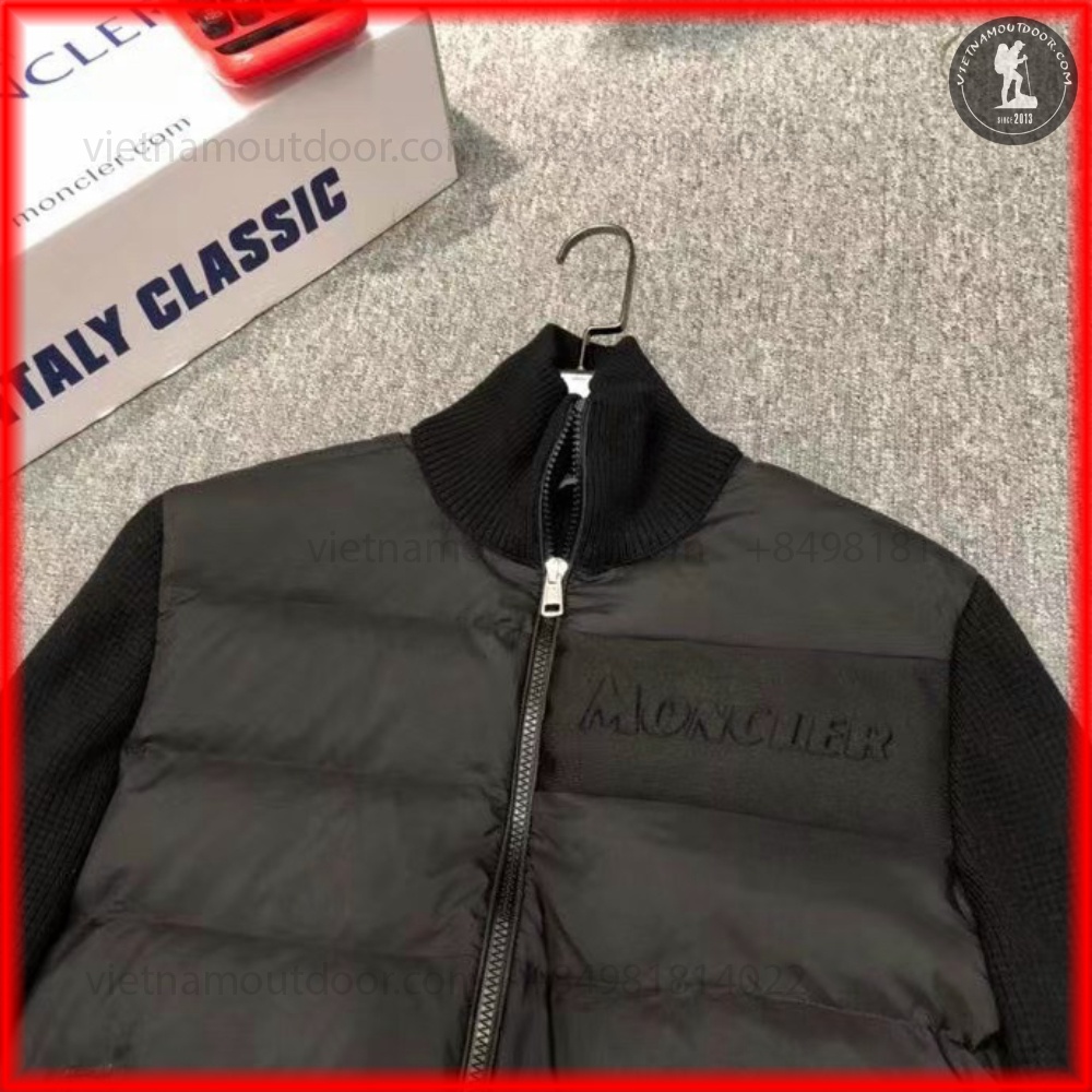 Áo phao phối len Thời trang MONCLER