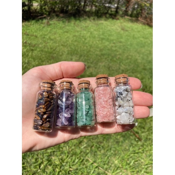Combo 7 hũ đá thanh tẩy 7 charka - Dolly Crystal