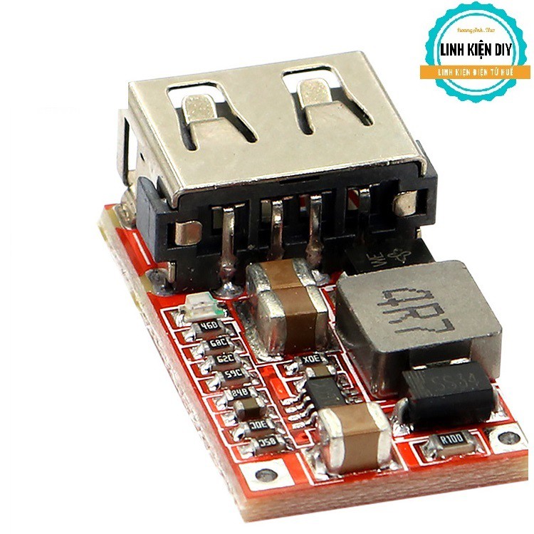 Mạch Hạ Áp BUCK Dc 6-24v Sang Dc 5v 3a đầu ra usb âm dùng sạc điện thoại từ ắc quy pin 3s 4s 5s