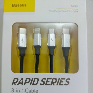 [NEW]Dây cáp sạc Baseus Type-C micro USB 3.5A 3 trong 1