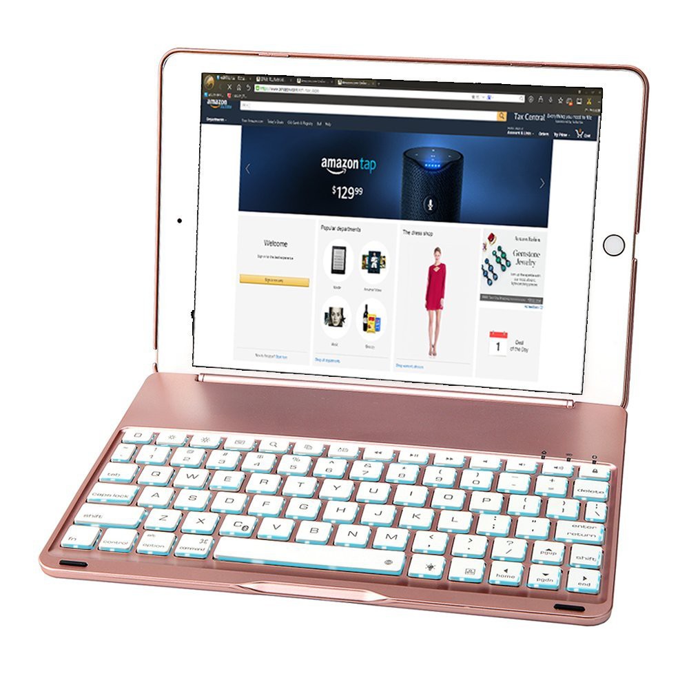 Bàn phím Bluetooth kiêm ốp lưng cho iPad Air 2 (Rose Gold)