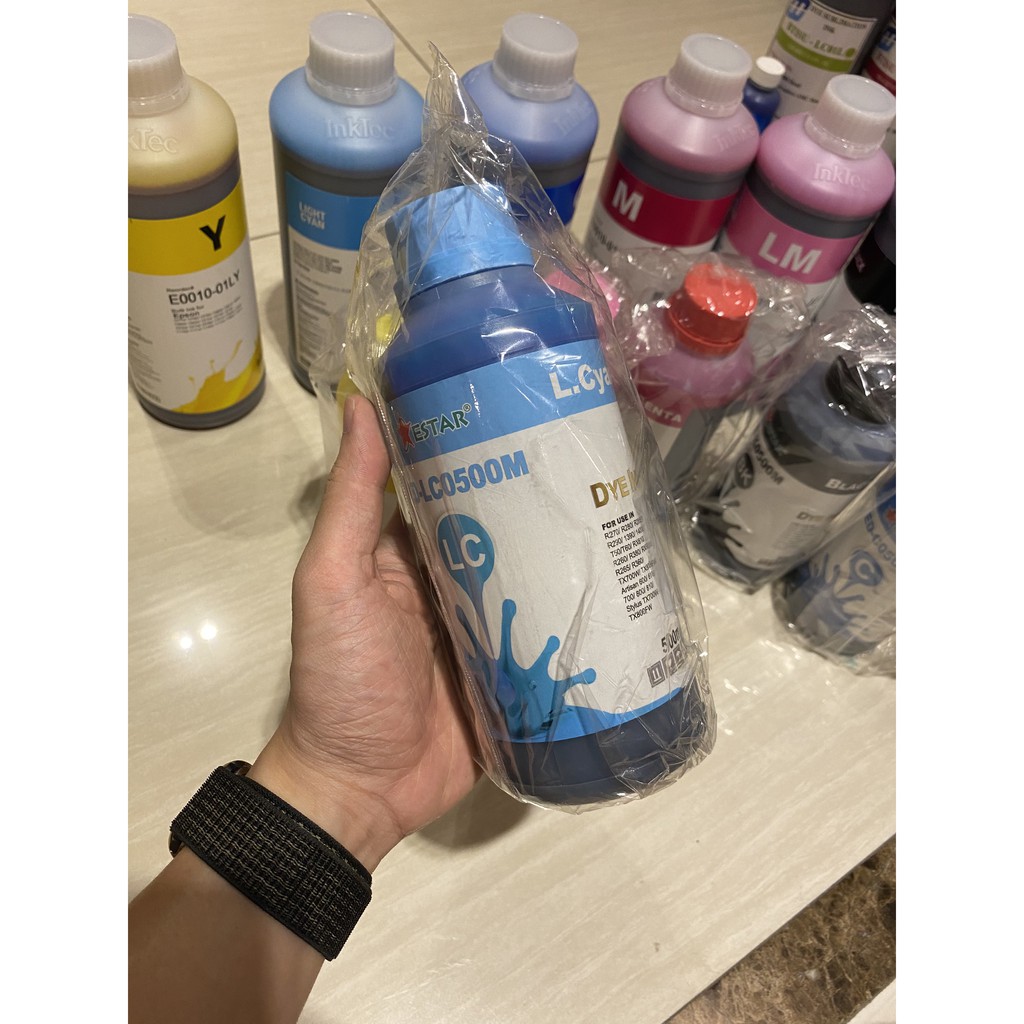 Bộ Mực Nước In Dye Epson FULL 6 màu| Cho máy in phun Epso.n ( 500ml )