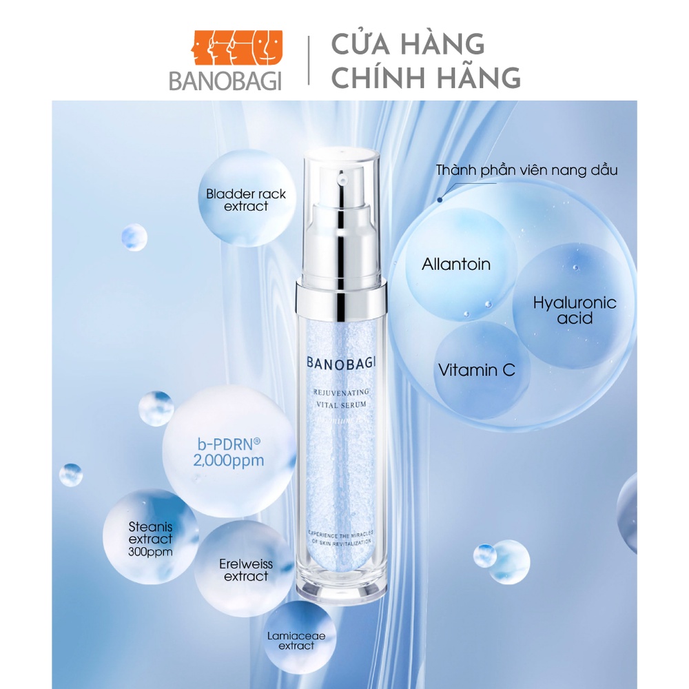 Tinh Chất Vital Trẻ Hóa Da BANOBAGI Rejuvenating Vital Serum 30ml