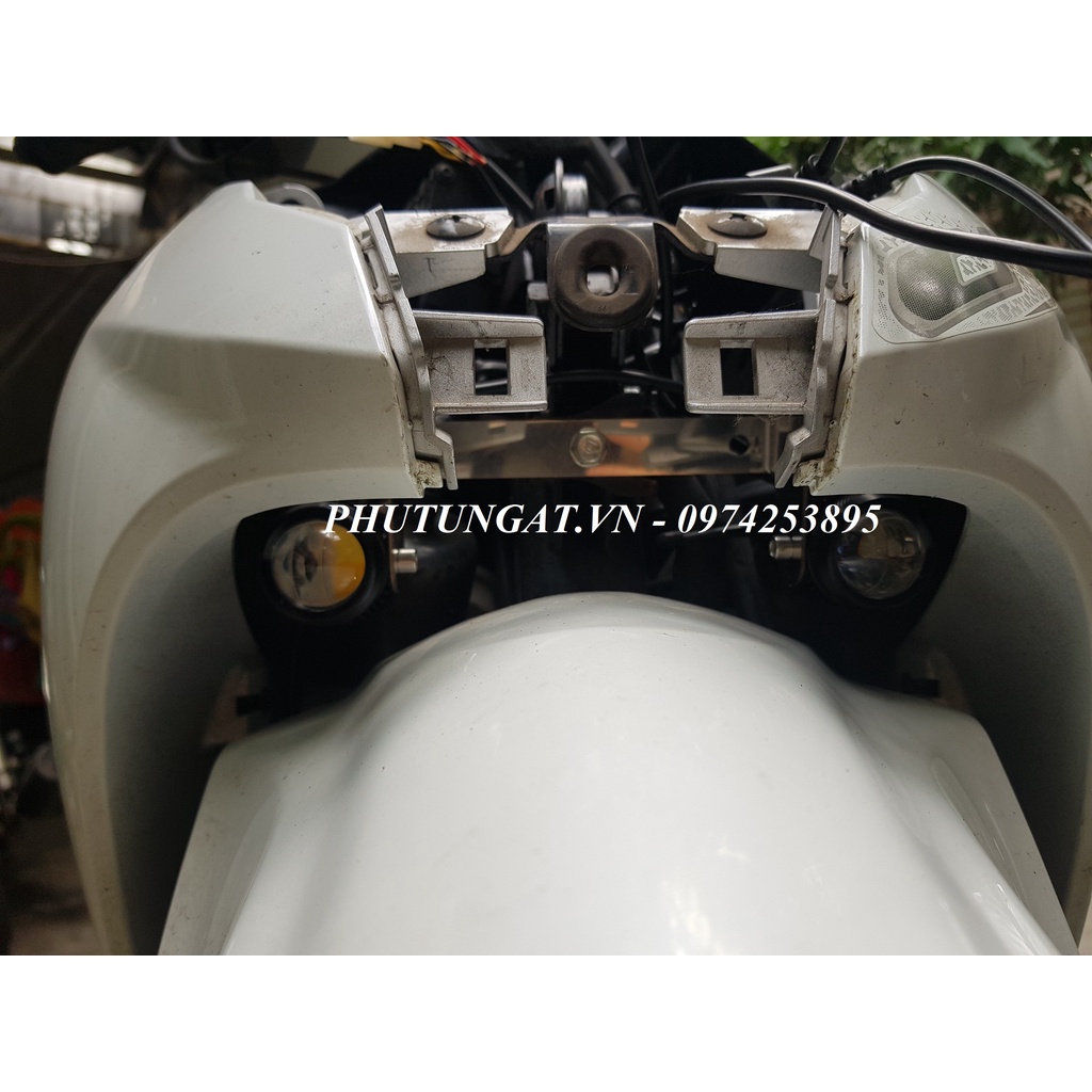 Combo Mạch passing trợ sáng bi mini Wave A110 kèm đèn bi mini và pát chân phuộc