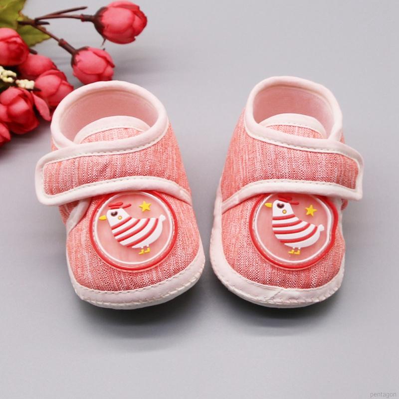 WALKERS Giày Vải Cotton Đế Mềm Hoạ Tiết Hoạt Hình Cho Bé Tập Đi