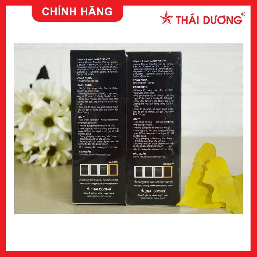 Nhuộm tóc dược liệu Thái Dương (hộp 5 gói) - Hiệu quả - An toàn số 1