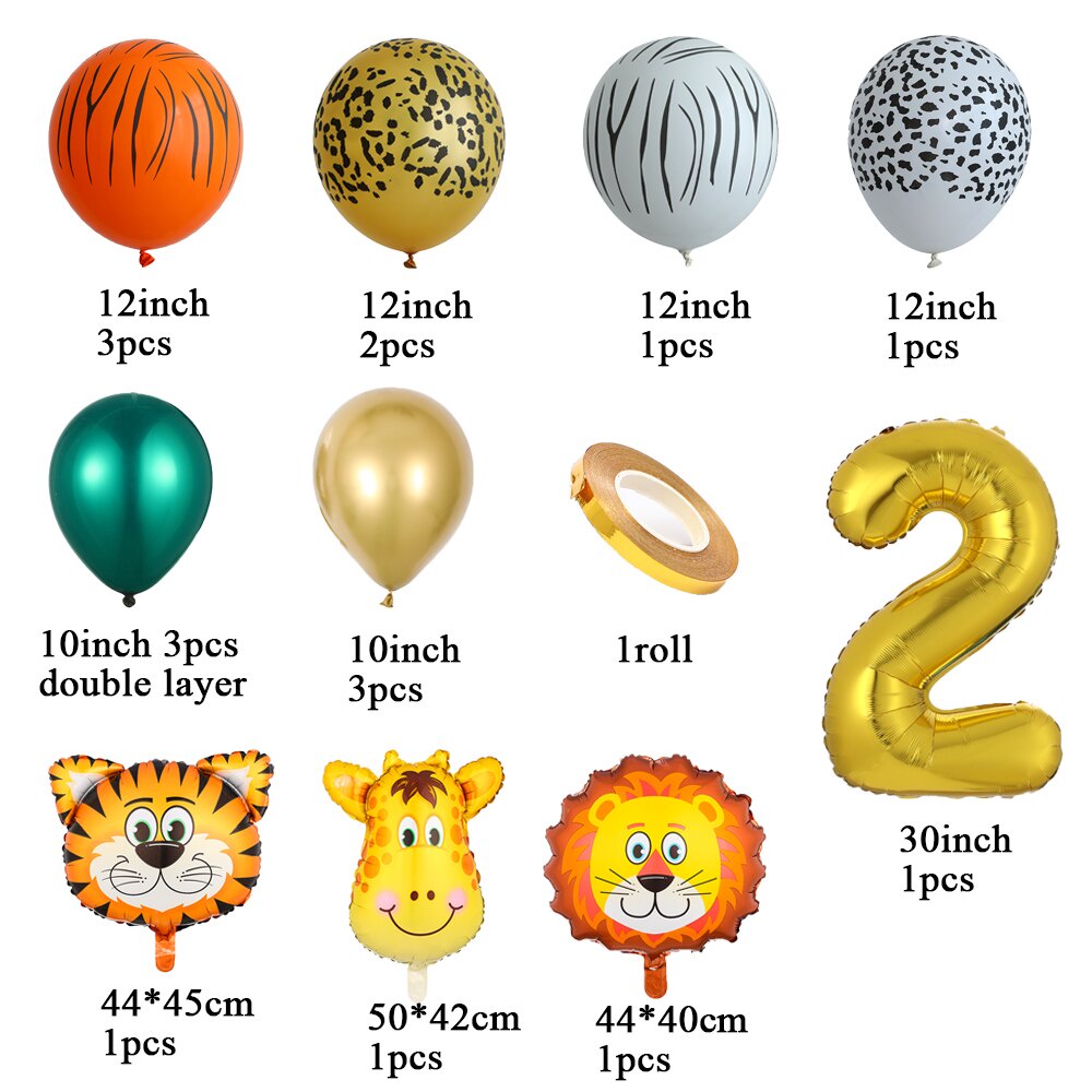 Set 18 Bong Bóng Trang Trí Tiệc Sinh Nhật 0-8th