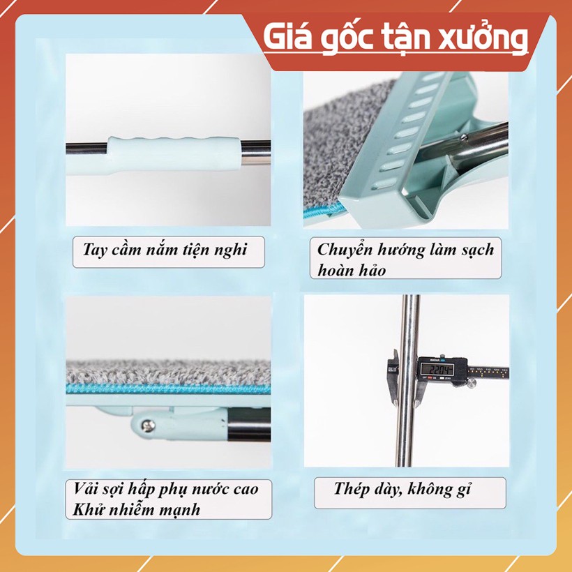 cây lau nhà tự vắt thông minh , xoay 360 độ