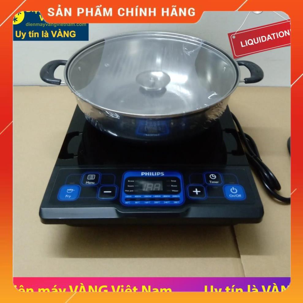 [ELHAB4 giảm tối đa 500K] Thanh lý Bếp từ đơn Philips HD4921 hãng phân phối