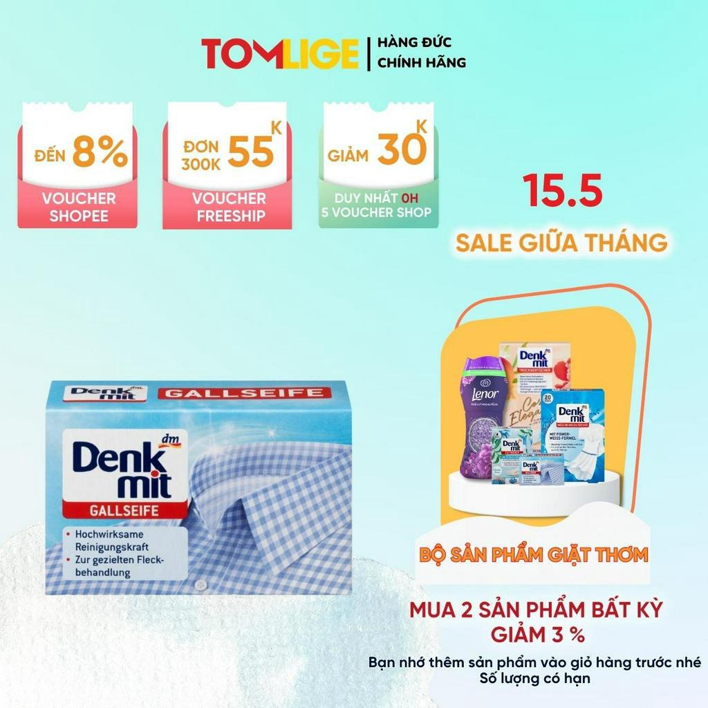 Xà Phòng Tẩytrắng Cổ Áo Denkmit Tomlige 100g Của Đức, Xà Bông Giặt Cổ