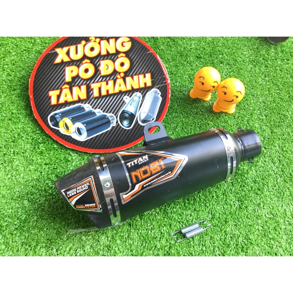 Lon pô Nobi 2 nòng độ bô nổ xe máy - không bao gồm cổ - CÓ 2 MÀU