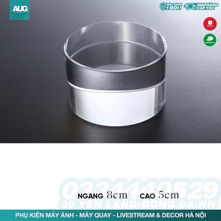 Các khối mica và pha lê trong suốt để chụp ảnh sản phẩm - AUG Camera