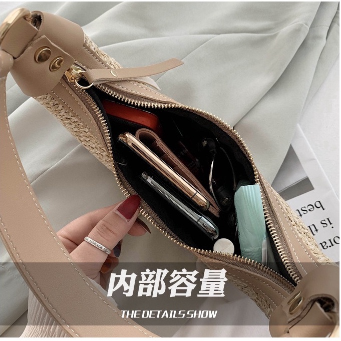 Túi Poly phối da Satchel (Yên ngựa) - phong cách Hàn Quốc - đeo chéo đeo vai