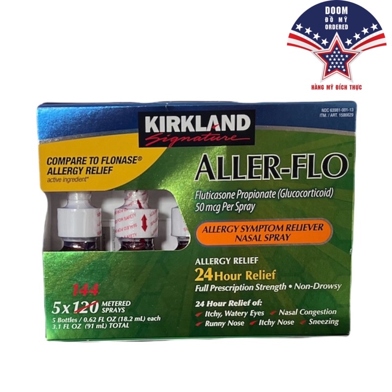 Xịt mũi chống dị ứng Kirkland Aller- Flo