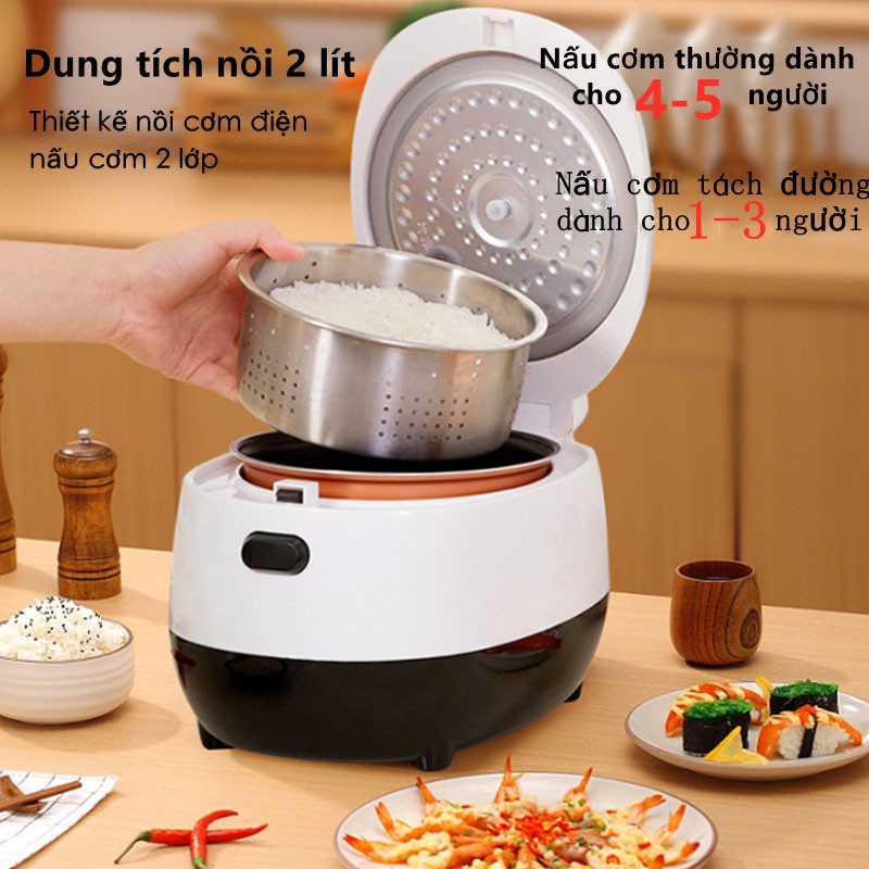 [Mã ELHADEV giảm 4% đơn 300K] UPUPIN Smart Rice Cooker UP-F68 Ít Đường 1L Low Carbo Cooker