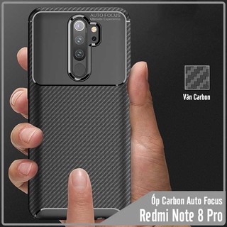 Ốp lưng Xiaomi Redmi Note 8 Pro chống sốc Carbon Auto Focus
