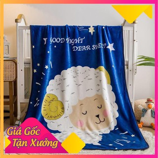 CHĂN LÔNG TUYẾT CHO BÉ KÍCH THƯỚC 100×140 HÀNG DÀY ĐẸP ( 500g)