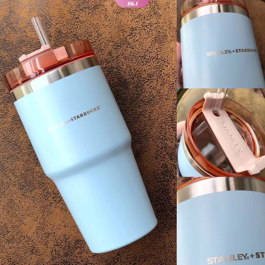 Bình Nước Starbucks 591ML Hai Lớp Bằng Thép Không Gỉ Có Ống Hút Dung Tích 2