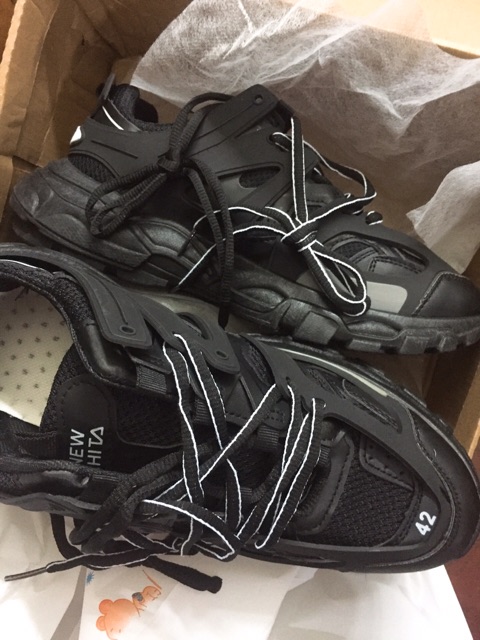 Track low trainers Balenciaga Black size 43 EU in Polyester