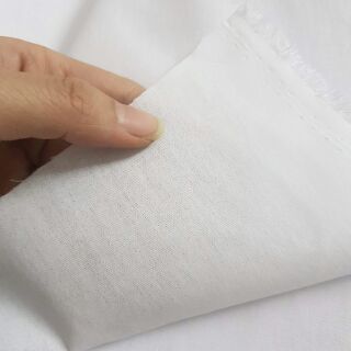 Mếch vải cotton trắng  ( khổ 50 cm × 1 mét )