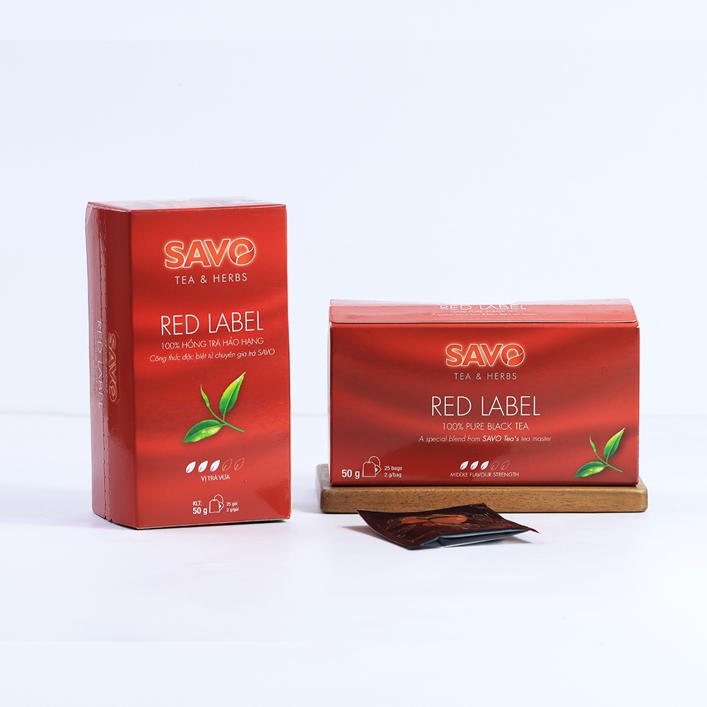 Hồng Trà Túi Lọc SAVO (Hộp 25 gói)