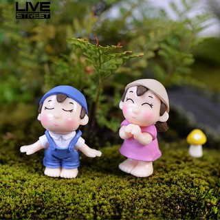 Set 2 tượng cặp đôi mini trang trí tiểu cảnh