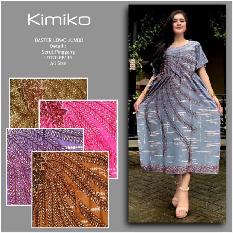 Đầm dạ hội màu sắc chọn lựa cho nữ RAYON BATIK PEKALONGAN - DASTER LOWO JUMBO KIMIKO