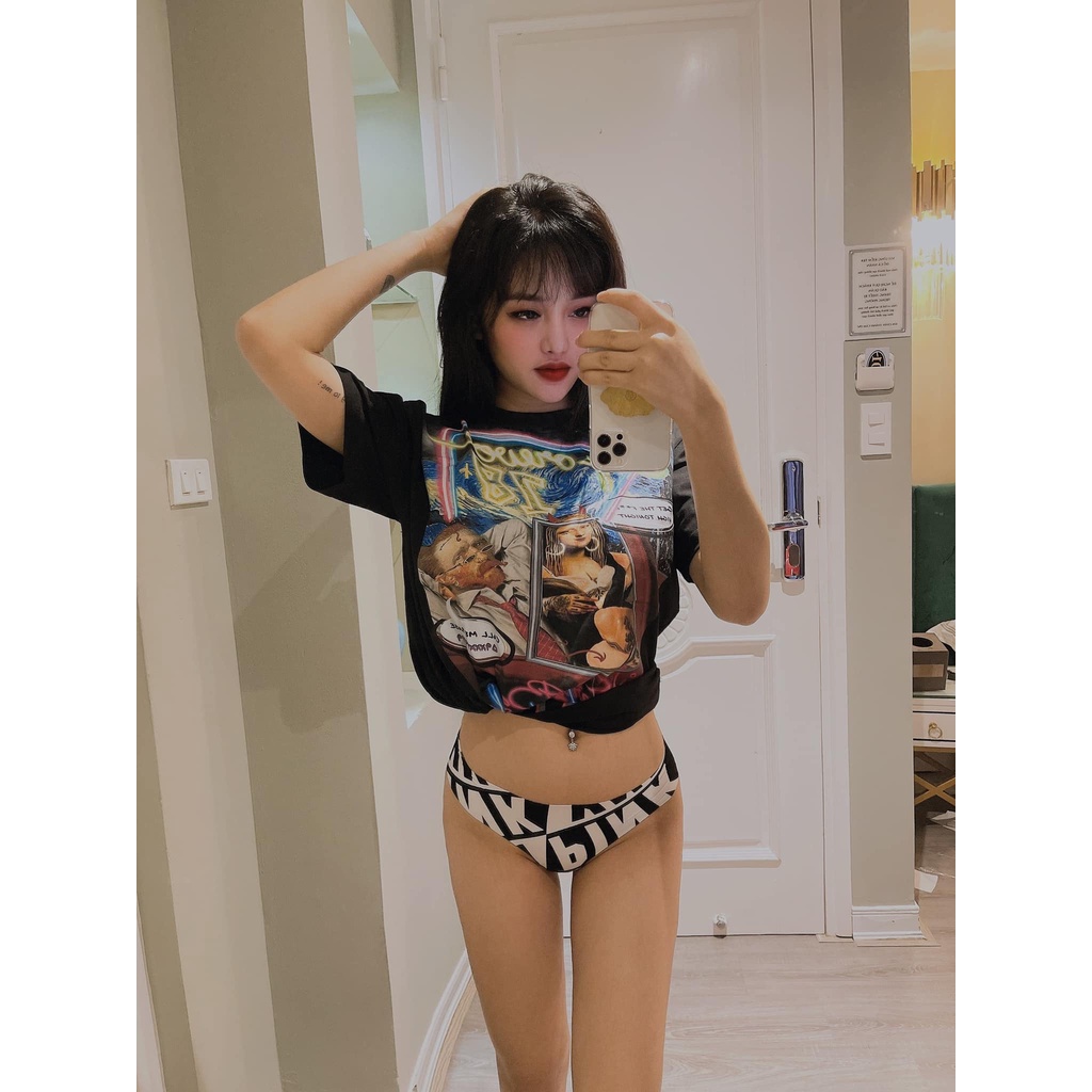 Áo Thun MIKENCO Vangogh AR TECHNOLOGY hình động, form rộng tay lỡ, Áo Phông Unisex Nam Nữ
