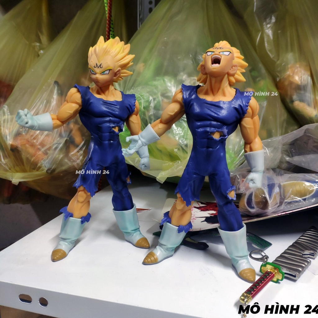 Mô hình Majin Vegeta Ichiban F1 hàng đẹp có 2 đầu 2 tay thay thế Masterlise tượng figure đồ chơi majin vegeta cadich