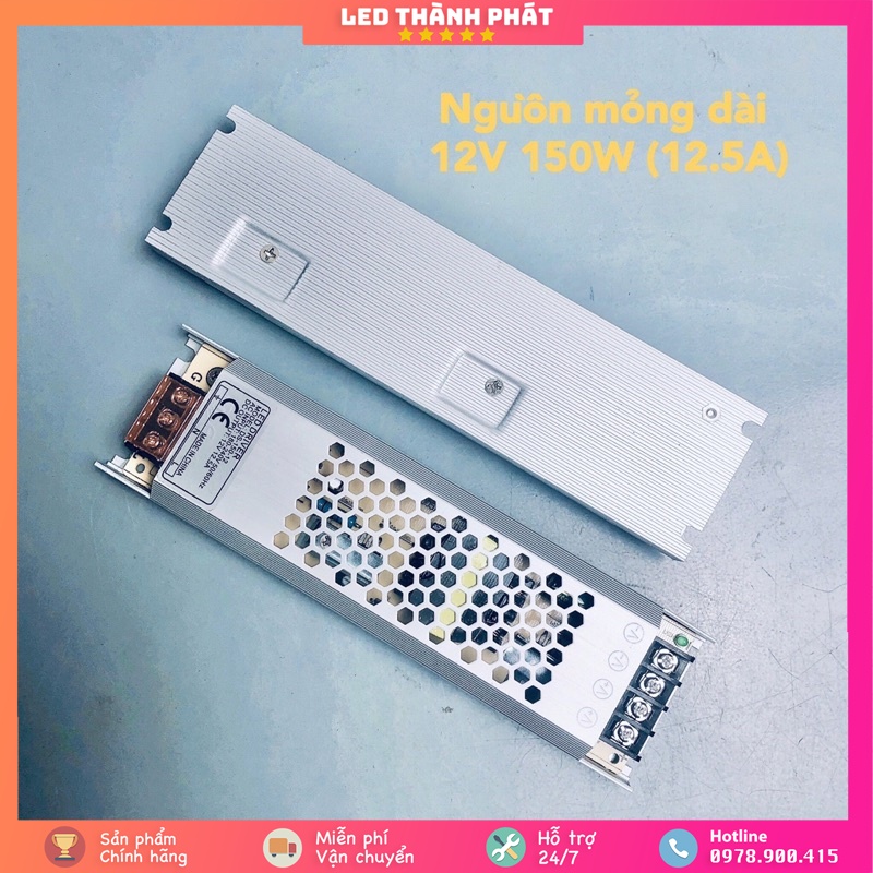 Nguồn tổ ong, nguồn led siêu mỏng 12V 12,5A