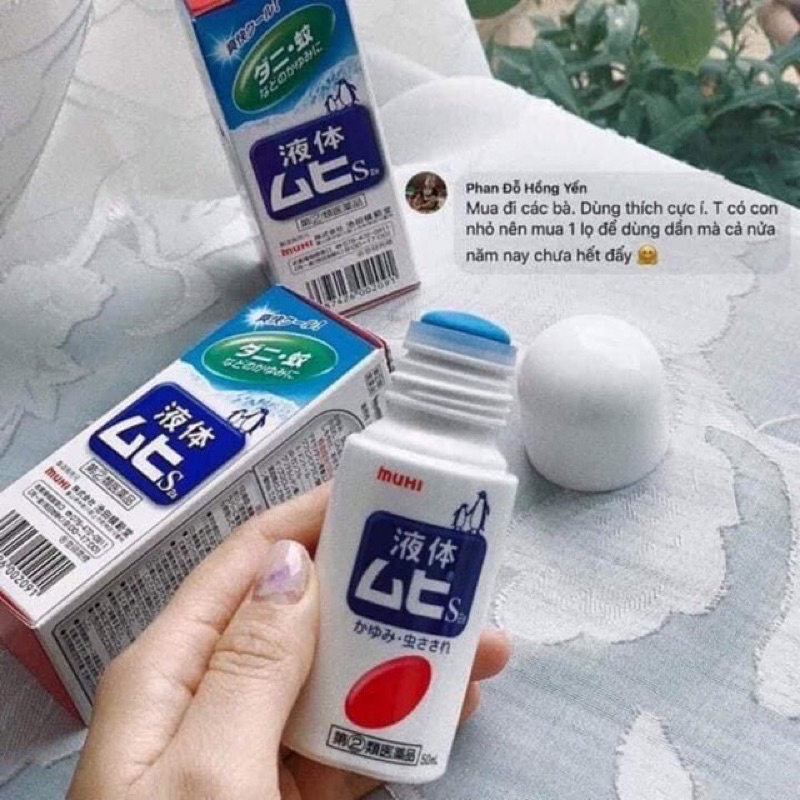 Lăn bôi muỗi và côn trùng đốt Muhi Nhật Bản[date xa 2026]