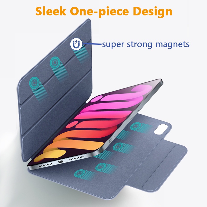 Bao Da Máy Tính Bảng Từ Tính Thông Minh Cho iPad Mini 6 Mini6