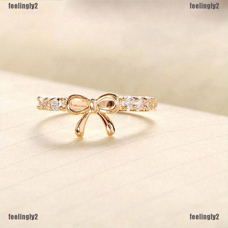 Nhẫn Hình Bướm Đính Pha Lê Thời Trang