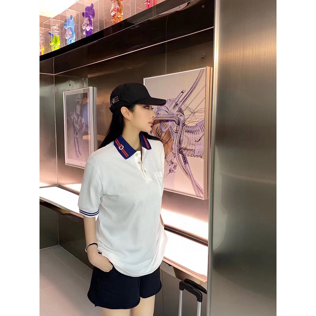 Áo Thun Dài Tay Họa Tiết GUCCI 22SS Thời Trang Đường Phố