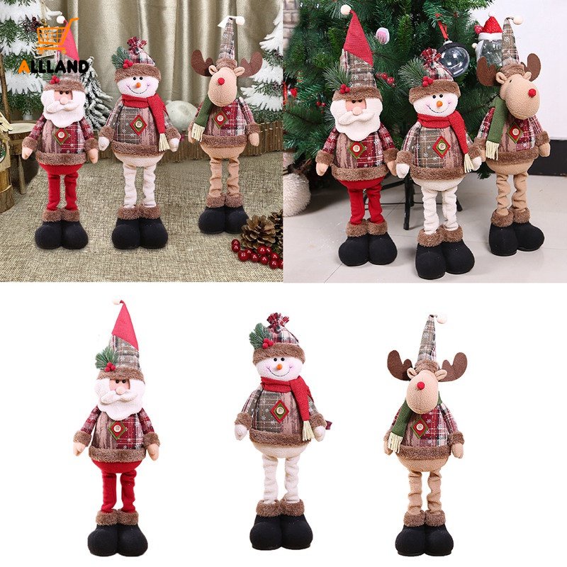 Búp Bê Nhồi Bông Hình Ông Già Noel Dễ Thương Trang Trí Giáng Sinh