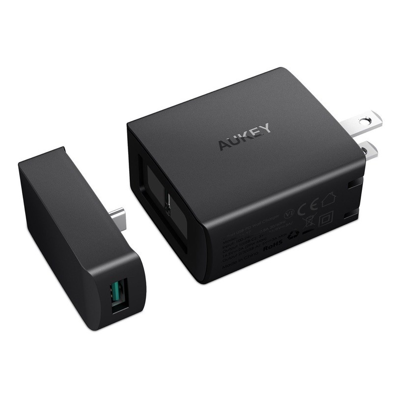 Sạc chính hãng AUKEY PA-Y7 và PA-Y10 cổng USB C VÀ USB A