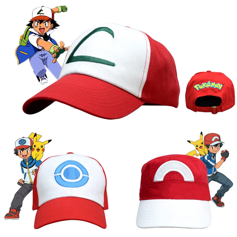 Pokémon Thêu Đội Huấn luyện viên Mũ cho Anime Cosplay Trang phục Trucker Mũ lưỡi trai