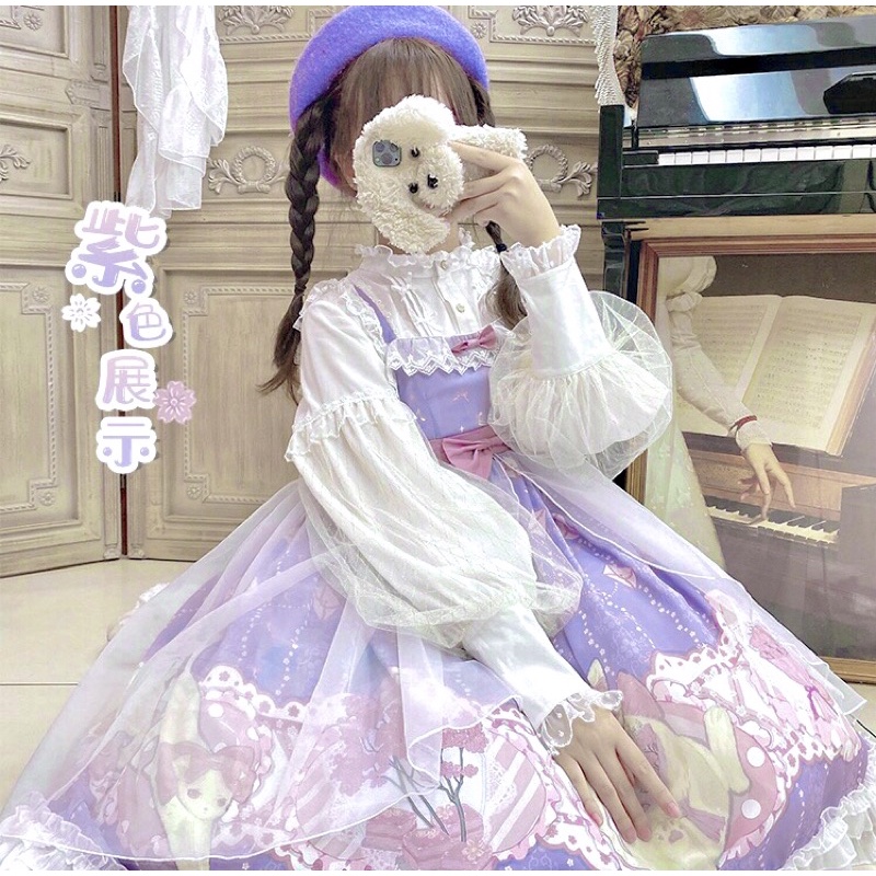 Đầm LOLITA Cat babydoll purple chính hãng