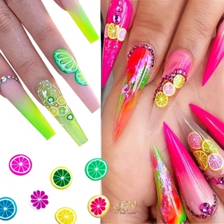 Charm nail trái cây-nail đất sét trang trí móng