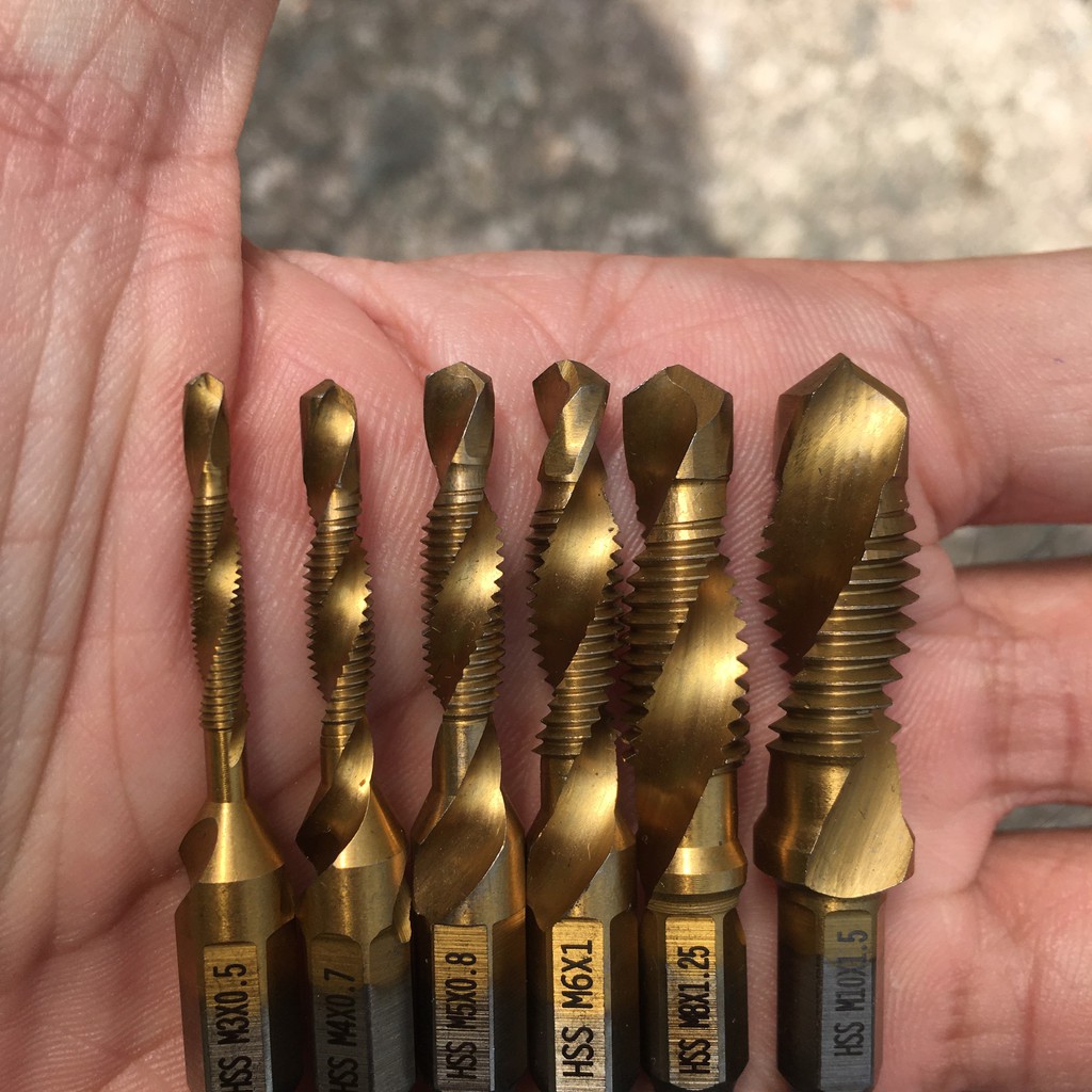 Bộ Mũi Khoan Taro Size Từ 3mm Đến 10mm -Thép HSS