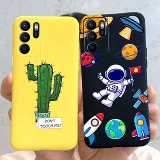 Ốp Điện Thoại Silicon Mềm Họa Tiết Cây Xương Rồng/Phi Hành Gia Dành Cho OPPO Reno 6 Z 5G 6Z Reno6 Z 5G