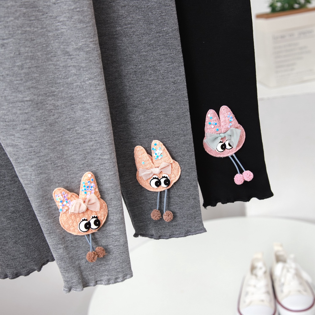 Quần legging cho bé gái ILABY thiết kế cute phần ống quần [32IG06121021]