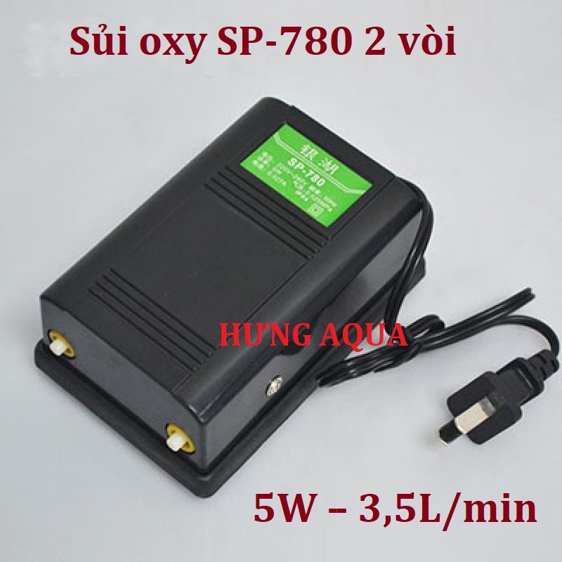 Máy sục oxy bể cá, Máy sủi oxy, sủi oxy mini 1 vòi SB-2800 và SP-780 2 vòi tiết kiệm điện