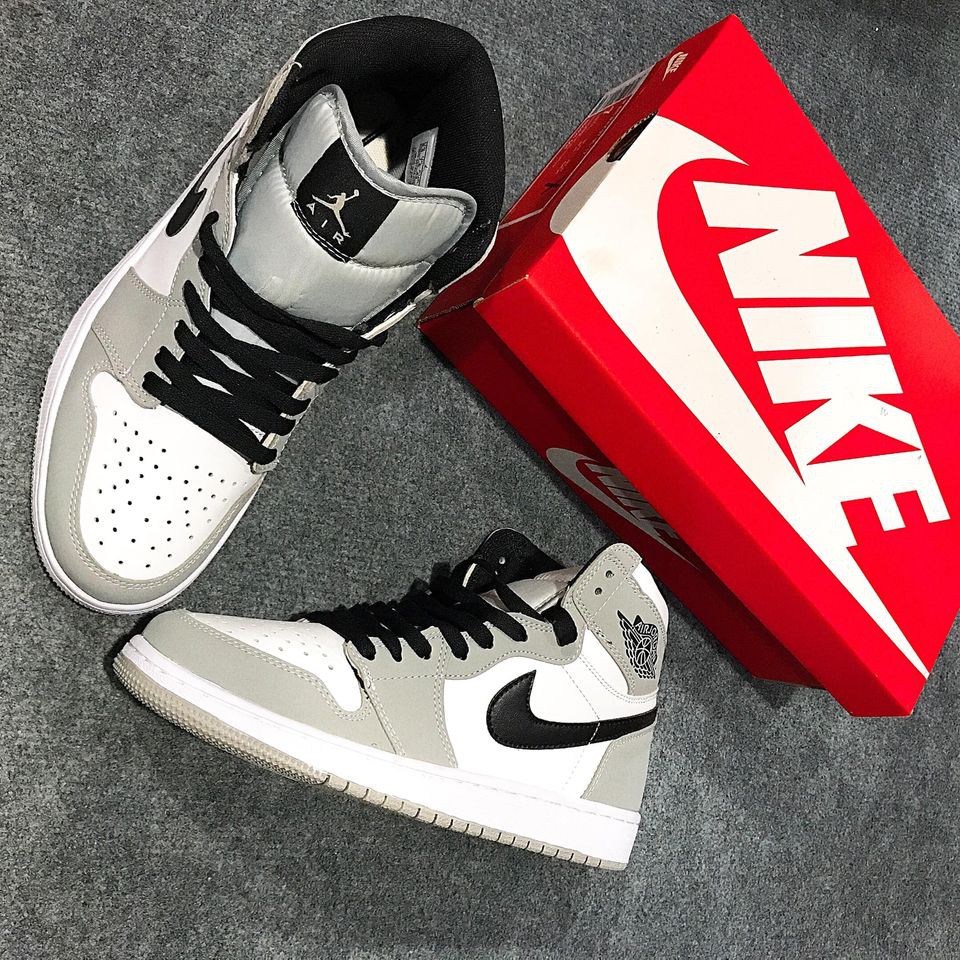 [CLIP + ẢNH THẬT] GIÀY JORDAN 1S XÁM CAO smoke grey -DRAGON STORE THỦ ĐỨC