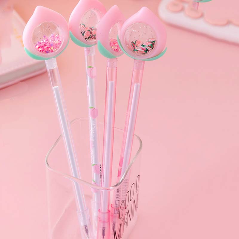 Bút gel Hình Trái Đào Dễ Thương Sáng Tạo